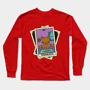 TAROT CARDS DECK | TEMPERANCE. | FORTUNE CAT Long Sleeve T-Shirt